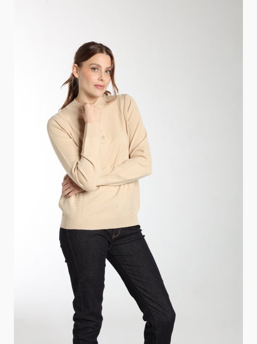 Pull Lady  | Gerard Pasquier Avec Col Pattes De Boutonnière | Gerard Pasquier - Kiabi