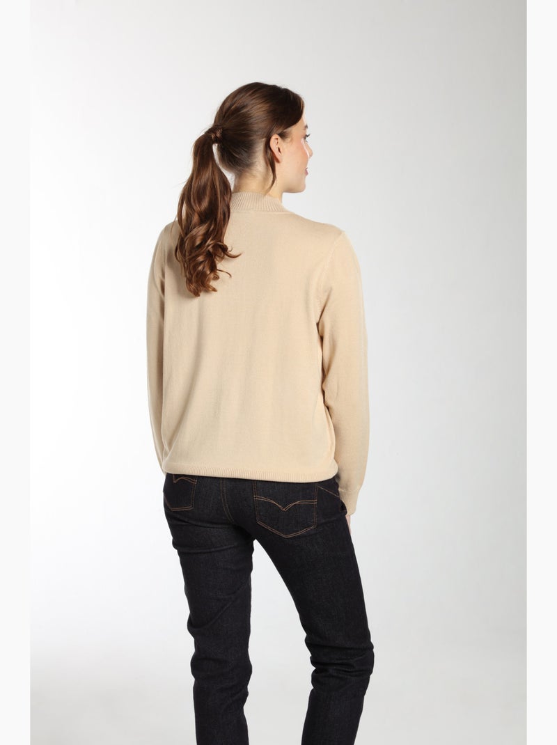 Pull Lady  | Gerard Pasquier Avec Col Pattes De Boutonnière | Gerard Pasquier Camel - Kiabi