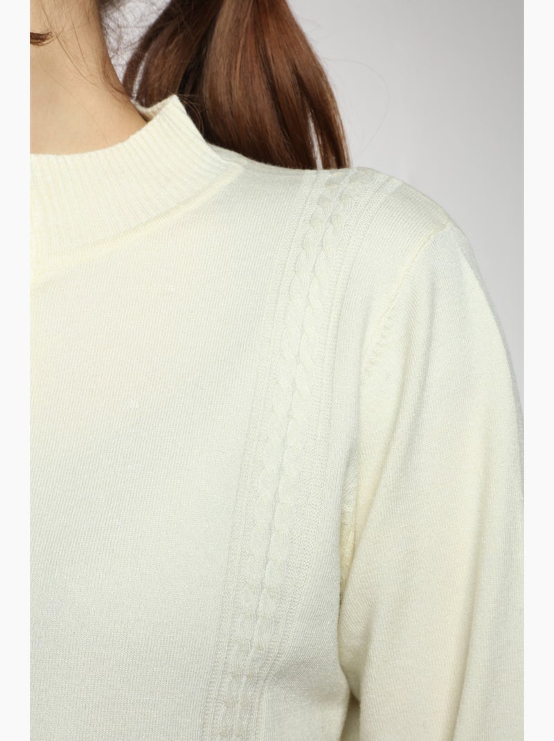 Pull Lady  | Gerard Pasquier Avec Col Pattes De Boutonnière | Gerard Pasquier Ecru - Kiabi