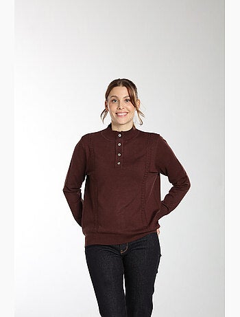 Pull Lady | Gerard Pasquier Avec Col Pattes De Boutonnière | Gerard Pasquier