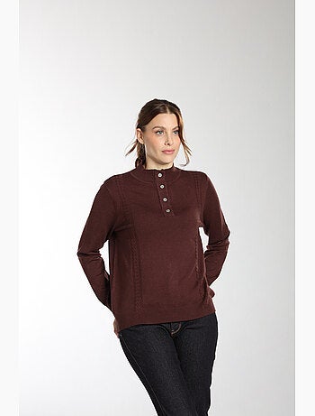 Pull Lady | Gerard Pasquier Avec Col Pattes De Boutonnière | Gerard Pasquier