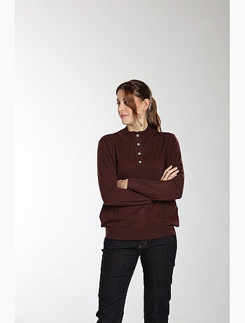 Pull Lady | Gerard Pasquier Avec Col Pattes De Boutonnière | Gerard Pasquier