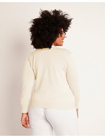 Pull laine mérinos manches longues - afibel