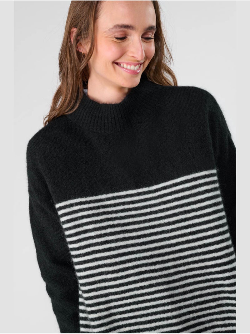 Pull land 'le temps des cerises' Noir - Kiabi