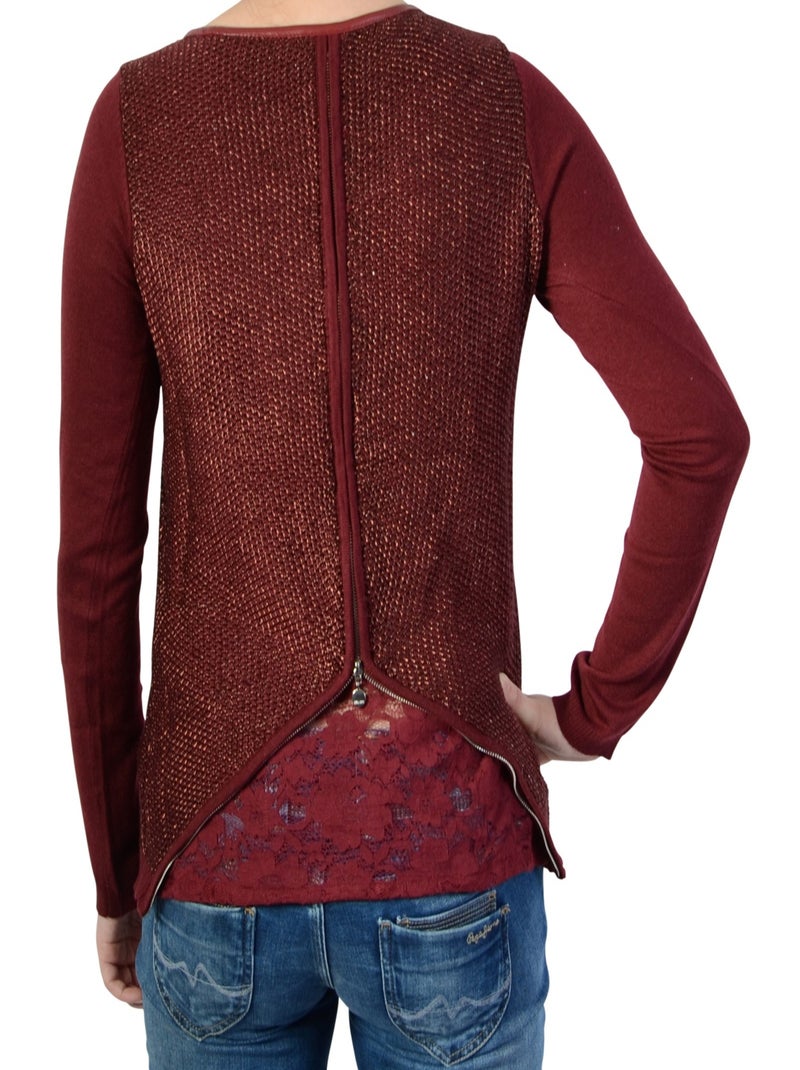 Pull Le Temps Des Cerises Athena Rouge - Kiabi