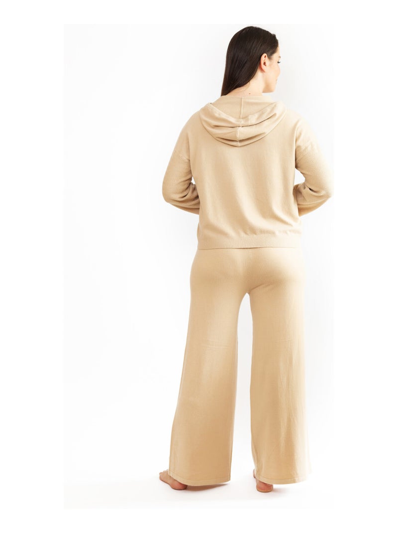 Sweat à Capuche Femme - Pullover Manches Longues, Coupe Cintrée, Cordon De Serrage, Pour L'automne