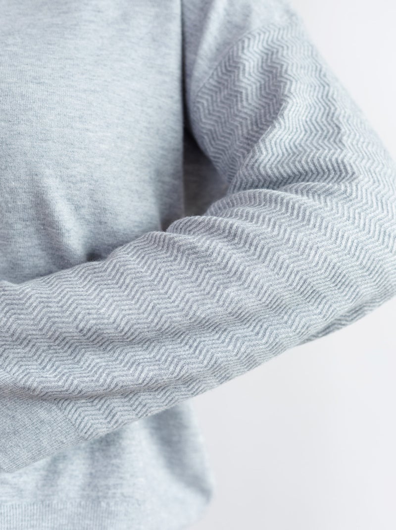 PULL LEGER AVEC CAPUCHE FEMME PIPER VÊTEMENT D'INTÉRIEUR Gris - Kiabi