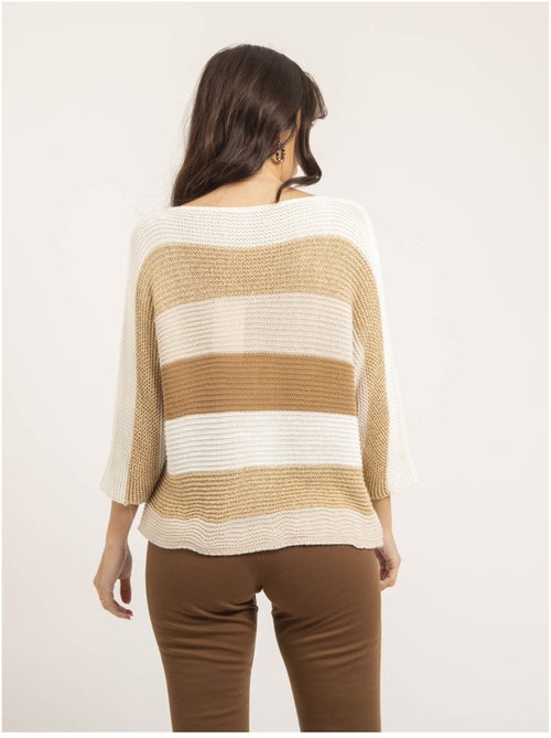 Pull léger col rond rayures KLAO - Kiabi