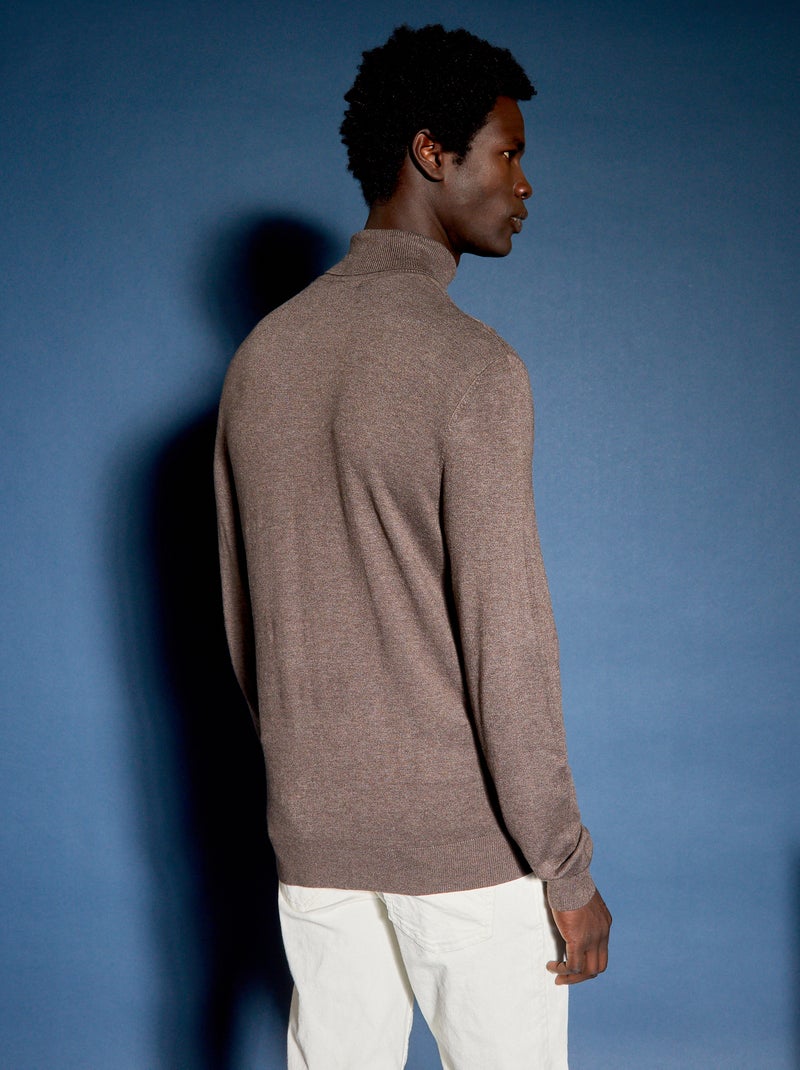 Pull Léger Col V OXBOW PréVio Essentials - Composition 50% Viscose, 28% Polyester, 22% Polyamide, Maille Fine Côtelée