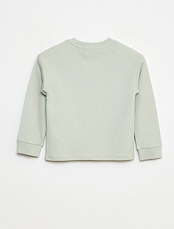 Pull léger en coton stretch avec imprimé