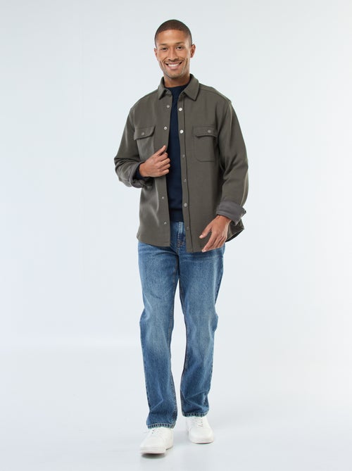 Pull léger en maille fine à col montant - Kiabi