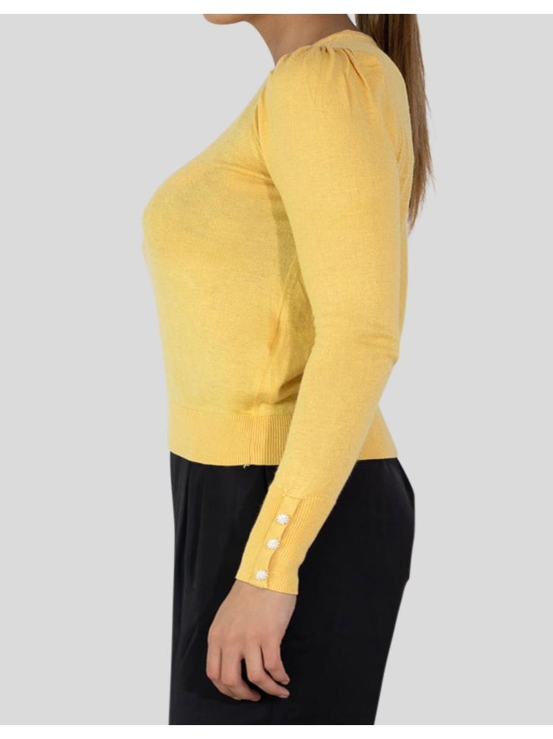 Pull leger Kebello Jaune - Kiabi