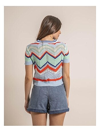 Pull léger manches courtes KURINA