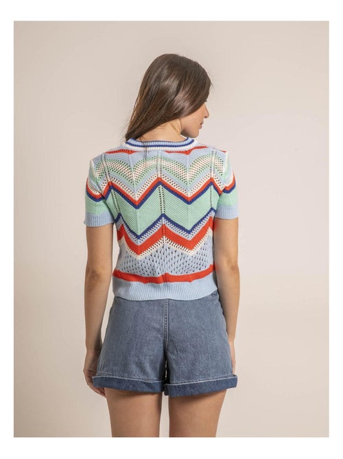 Pull léger manches courtes KURINA - Kiabi