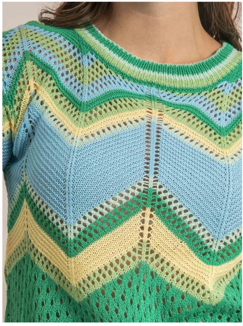 Pull léger manches courtes KURINA - Kiabi