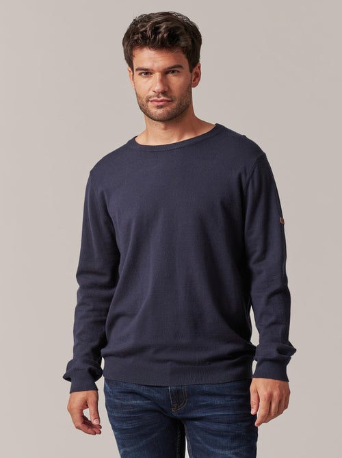 Pull léger uni à manches longues  'Deeluxe' - Kiabi