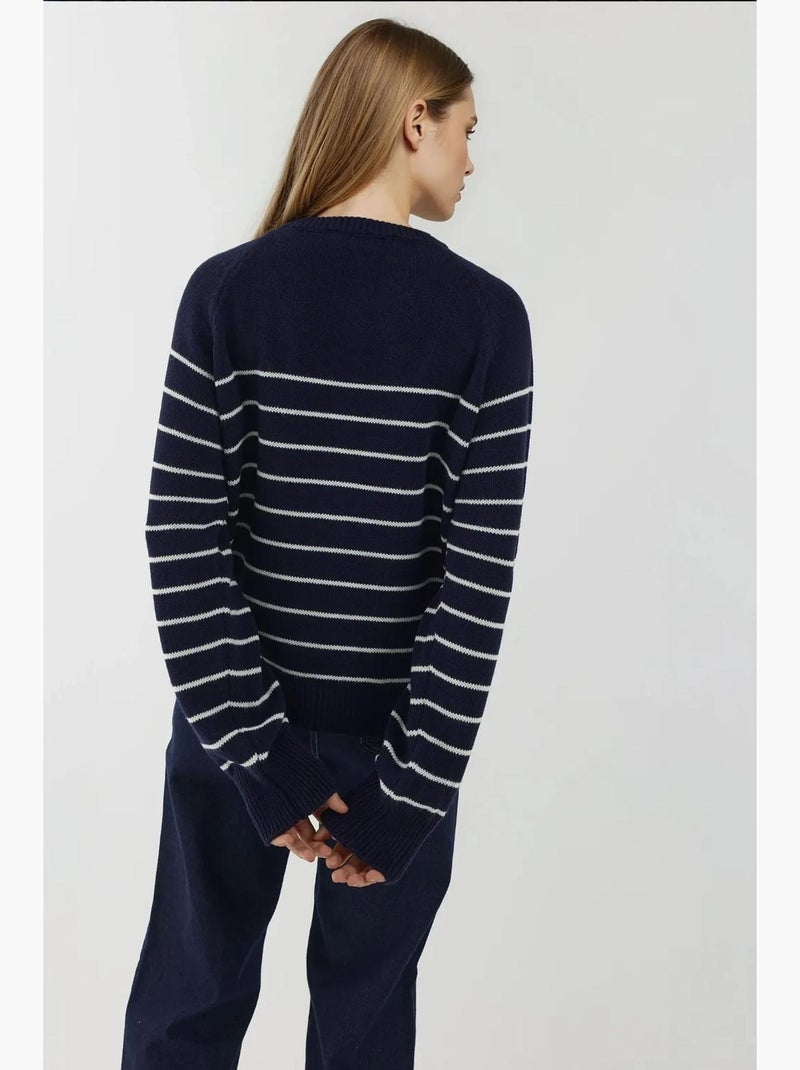 Pull léontine hiccup Bleu marine - Kiabi
