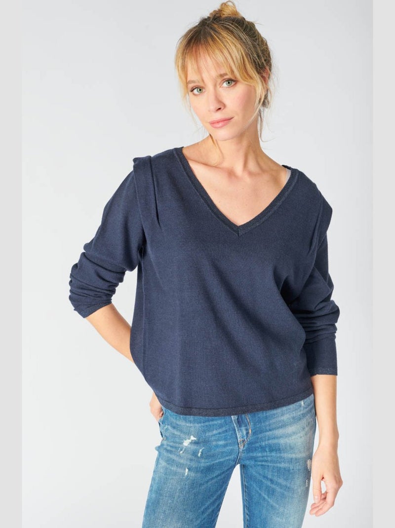 Pull LILLY 'Le Temps Des Cerises' Bleu - Kiabi