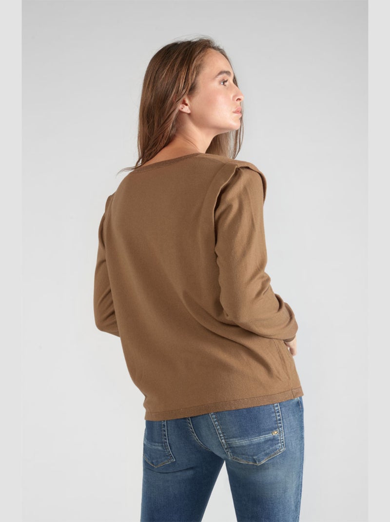 Pull LILLY 'Le Temps Des Cerises' Marron - Kiabi