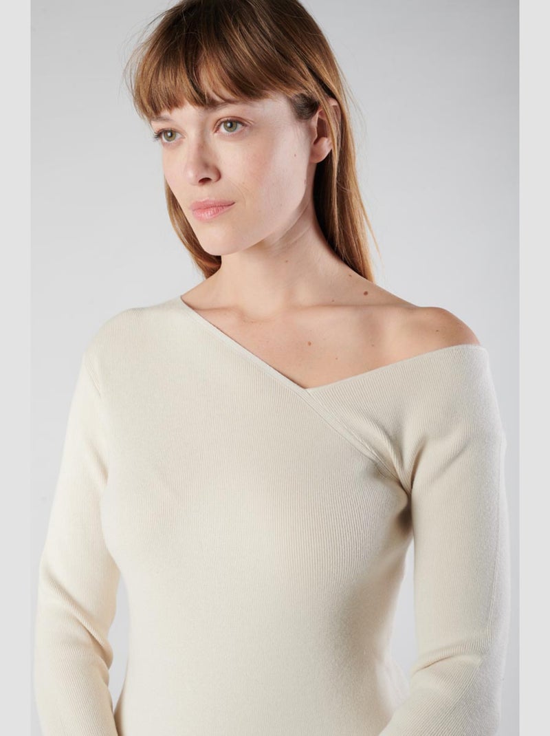 Pull LINA 'Le Temps Des Cerises' Blanc - Kiabi