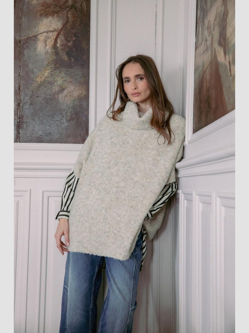 Pull LIROY 'Le Temps Des Cerises' Beige - Kiabi