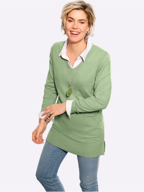 Pull Long 50% Viscose - Taille Standard - Witt - Kiabi Pull Long 50% Viscose - Taille Standard - Witt - Kiabi