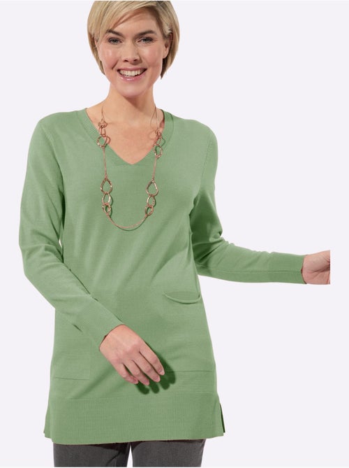 Pull Long 50% Viscose - Taille Standard - Witt - Kiabi Pull Long 50% Viscose - Taille Standard - Witt - Kiabi