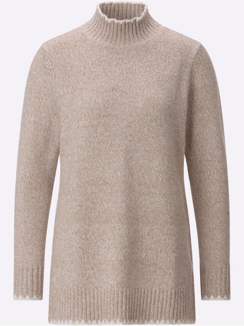 Pull long chiné - taille standard - witt - Kiabi Pull long chiné - taille standard - witt - Kiabi