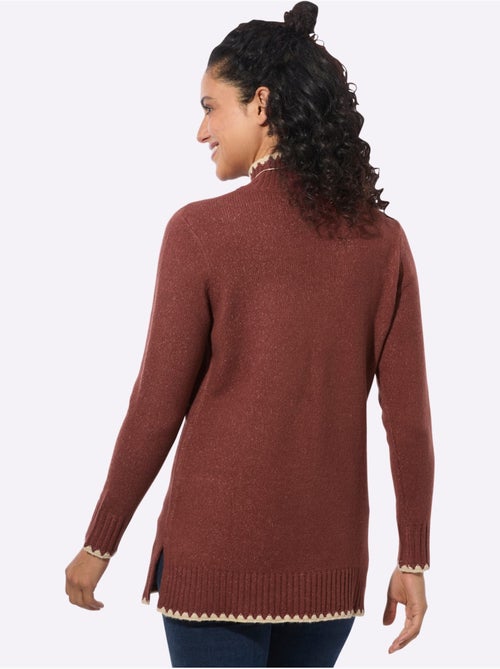 Pull long chiné - taille standard - witt - Kiabi Pull long chiné - taille standard - witt - Kiabi