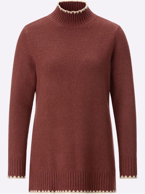 Pull long chiné - taille standard - witt - Kiabi Pull long chiné - taille standard - witt - Kiabi