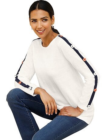 Pull Long Coupe En A - Taille Standard - Moda Vilona