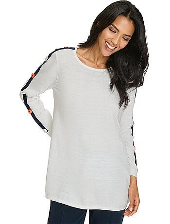 Pull Long Coupe En A - Taille Standard - Moda Vilona