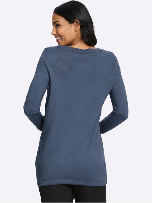 Pull long coupe en a - taille standard - moda vilona - Kiabi