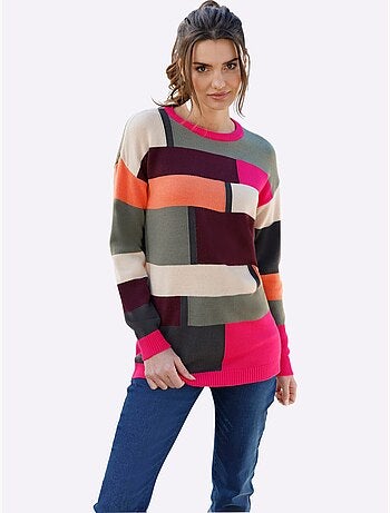 Pull Long Doux Comme Du Cachemire - Taille Courte - Moda Vilona