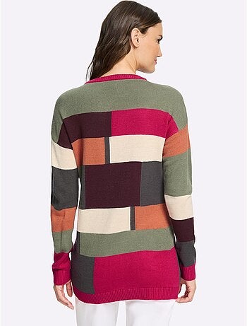 Pull Long Doux Comme Du Cachemire - Taille Courte - Moda Vilona
