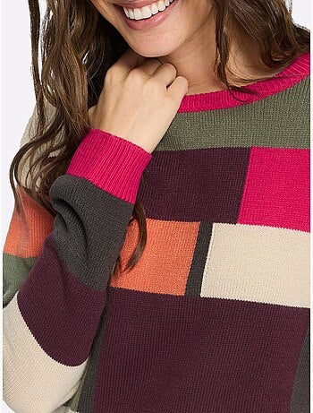 Pull Long Doux Comme Du Cachemire - Taille Courte - Moda Vilona
