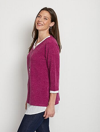 Pull long effet 2 en 1