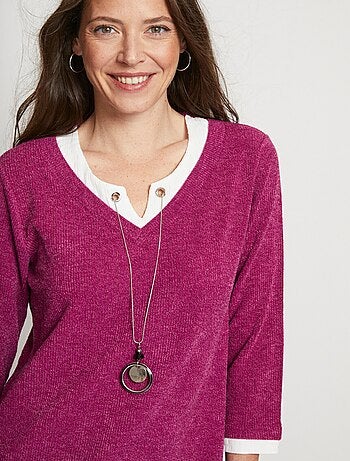 Pull long effet 2 en 1