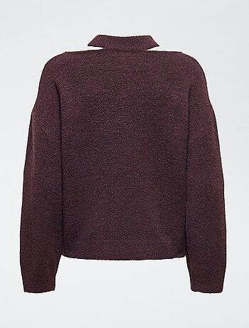 Pull long en maille 'JDY'