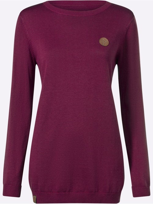 Pull long finitions côtelées - taille standard - moda vilona - Kiabi Pull long finitions côtelées - taille standard - moda vilona - Kiabi
