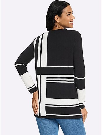 Pull Long Jolie Coupe Longue Moderne - Taille Standard - Moda Vilona
