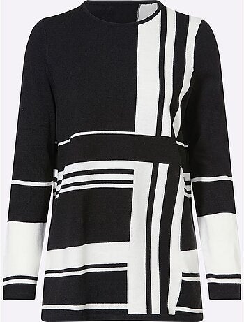 Pull Long Jolie Coupe Longue Moderne - Taille Standard - Moda Vilona
