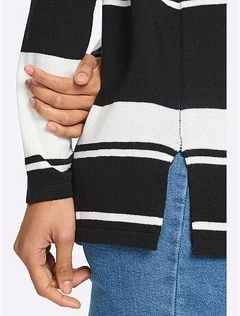 Pull Long Jolie Coupe Longue Moderne - Taille Standard - Moda Vilona