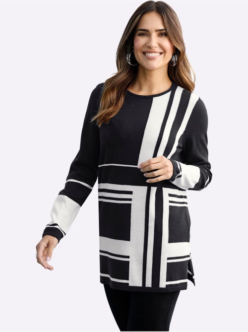 Pull Long Jolie Coupe Longue Moderne - Taille Standard - Moda Vilona - Kiabi Pull Long Jolie Coupe Longue Moderne - Taille Standard - Moda Vilona - Kiabi