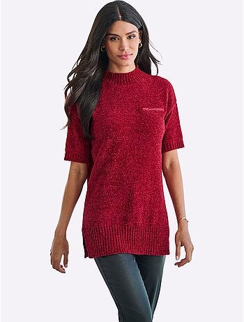 Pull Long Maille Chenille Douce - Taille Standard - Helline
