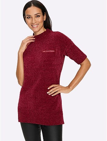 Pull Long Maille Chenille Douce - Taille Standard - Helline
