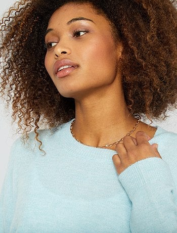 Pull long maille fine