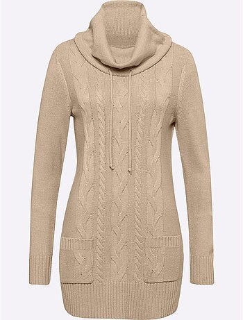 Pull Long Poches Plaquées - Taille Standard - Moda Vilona
