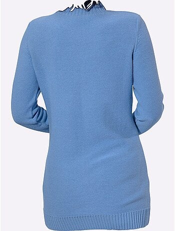 Pull Long Pur Coton - Taille Standard - Witt