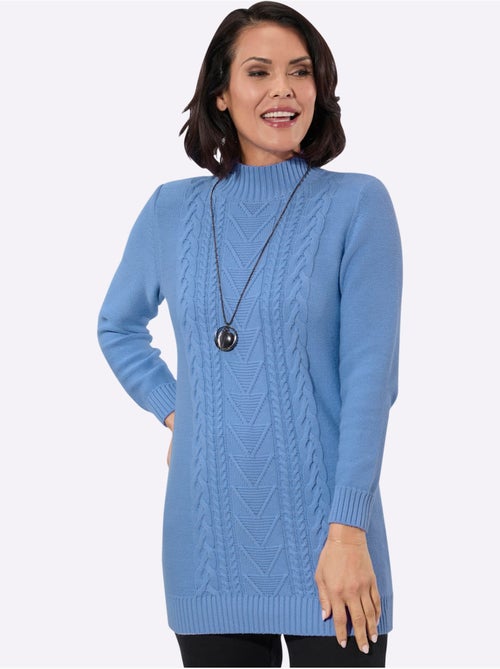 Pull Long Pur Coton - Taille Standard - Witt - Kiabi Pull Long Pur Coton - Taille Standard - Witt - Kiabi